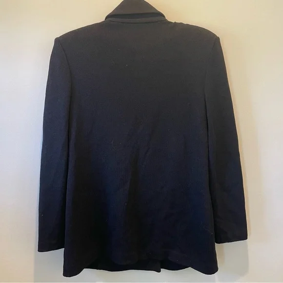 St. John knit blazer black size 2 - Picture 4 of 4